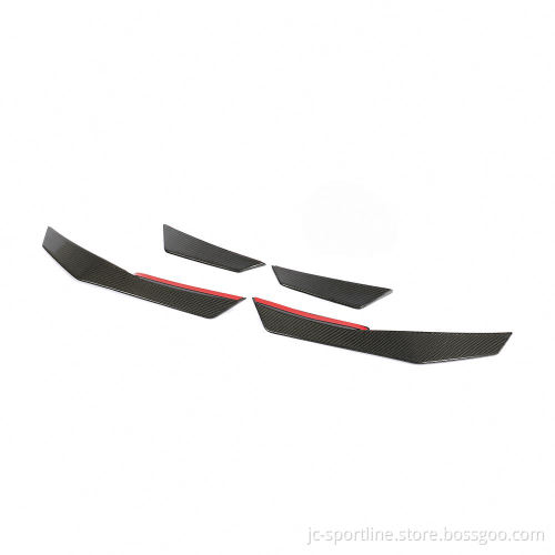 Carbon Fiber Front Fins Diveplane for Audi R8 V10 2016-2018 A Style